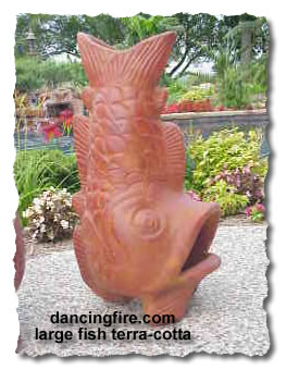 FISH CHIMINEA, PINION FIREWOOD, CHIMINEAS