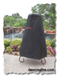 chiminea cover, pinion wood