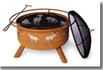 patio fireplace, fire pits, sojoe, fire pit, pinon wood